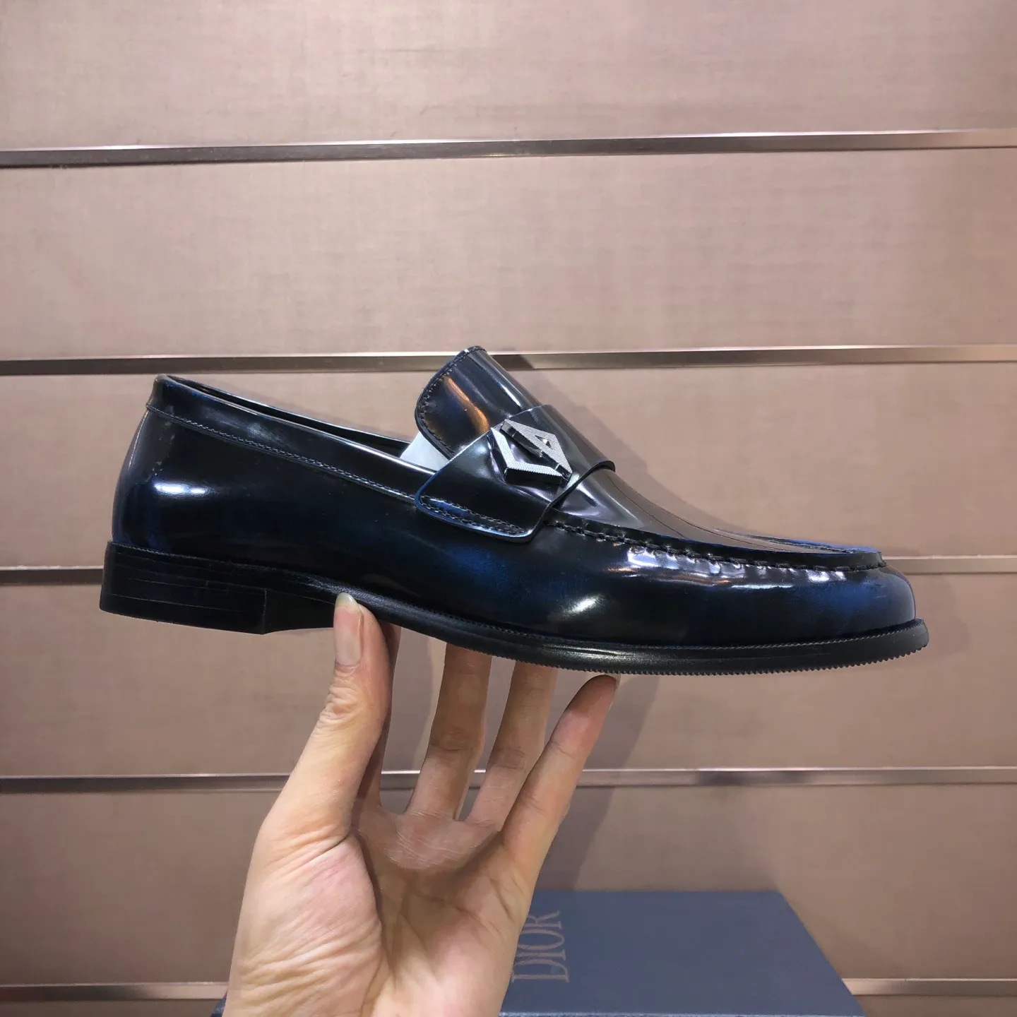 Men's shoes 💰580💰[Dior] (water-dyed cowhide lining) Dior original 1:1 high-quality factory, imported original materials, imported raw cowhide, water-dyed cowhide lining, original TPU outsole, code number: 39-44 (45 customized)